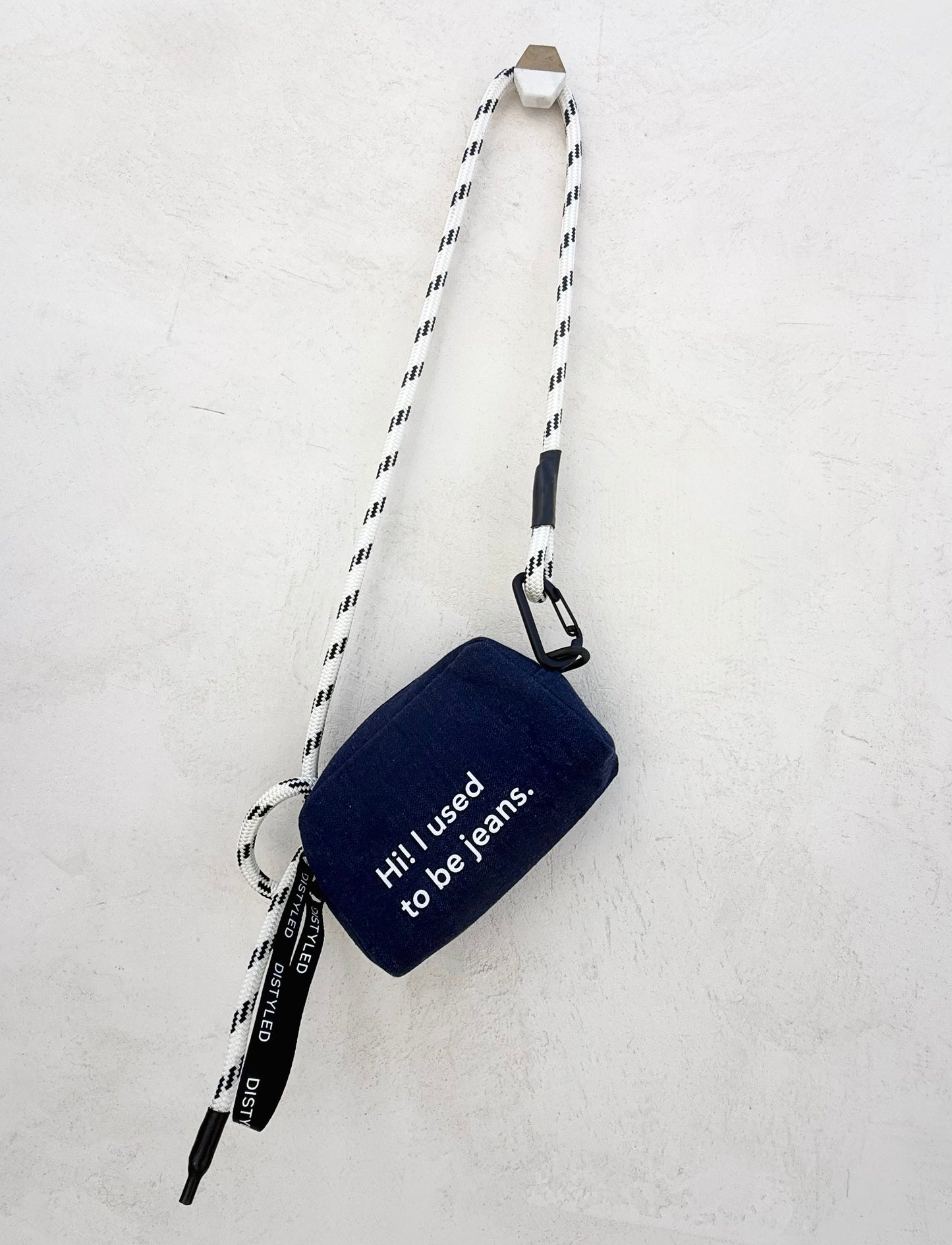 RE.MADE CAMERA BAG WITH PRINT - dark blue