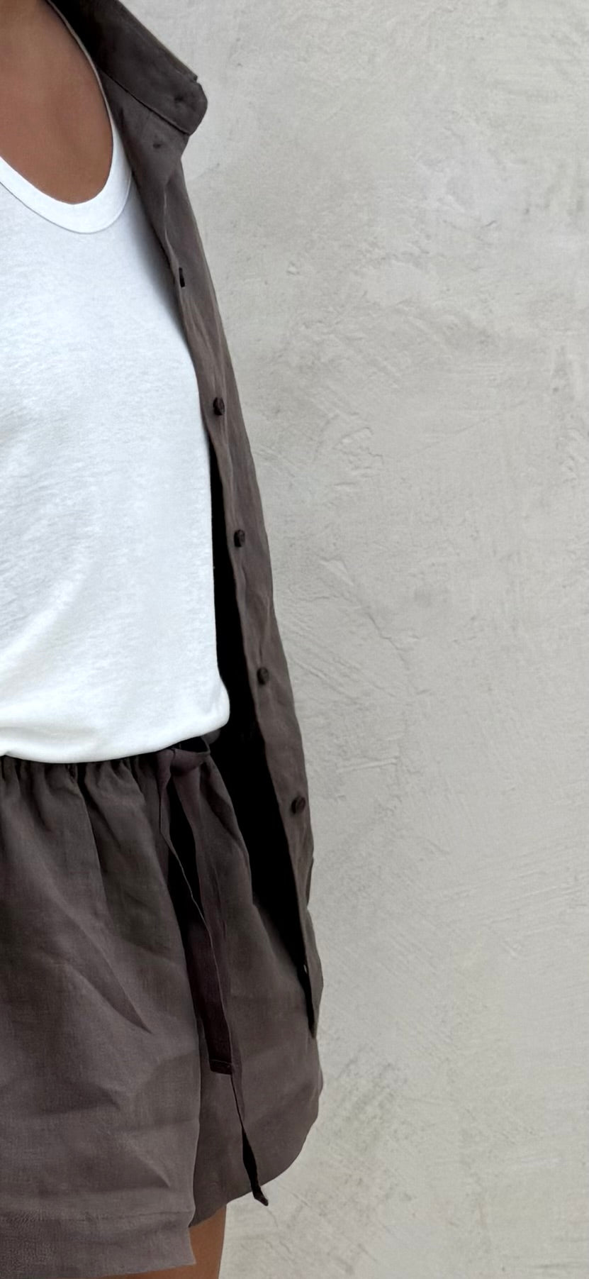 CACAO LINEN SHIRT