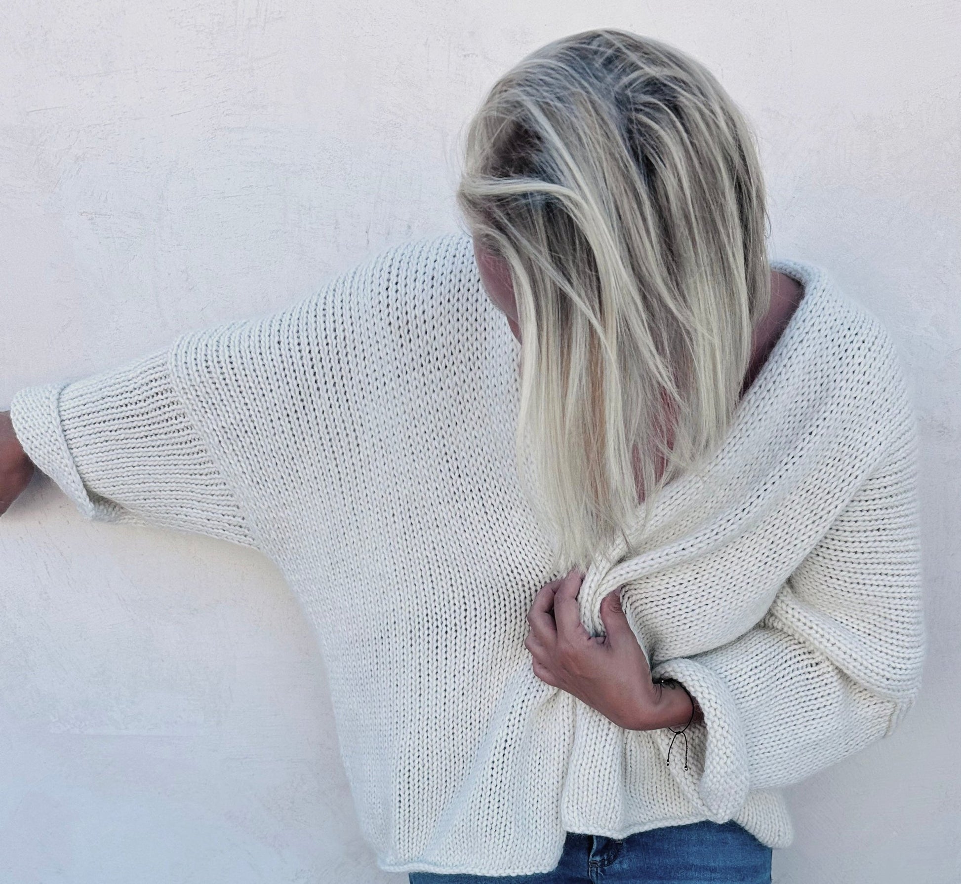 Oversized wool cardigan